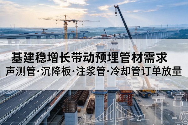 盘州基建稳增长带动预埋监测管材需求，声测管、沉降板、注浆管订单持续放量